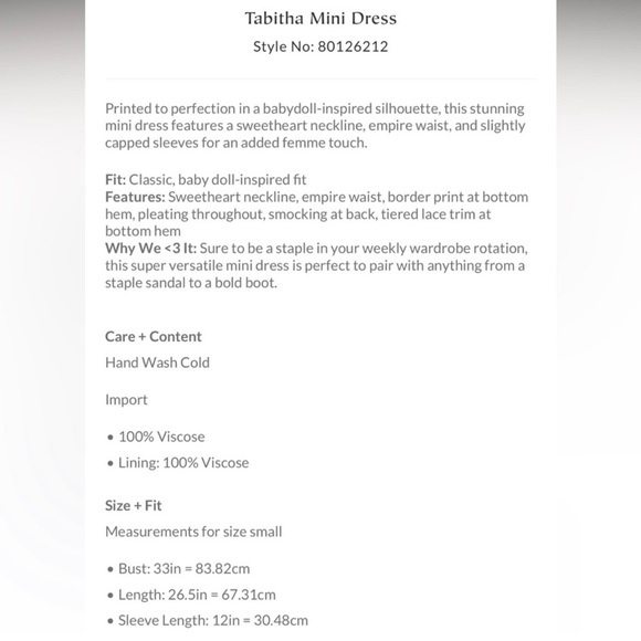 NWT Free People Tabitha Mini Dress - S - Picture 6 of 7